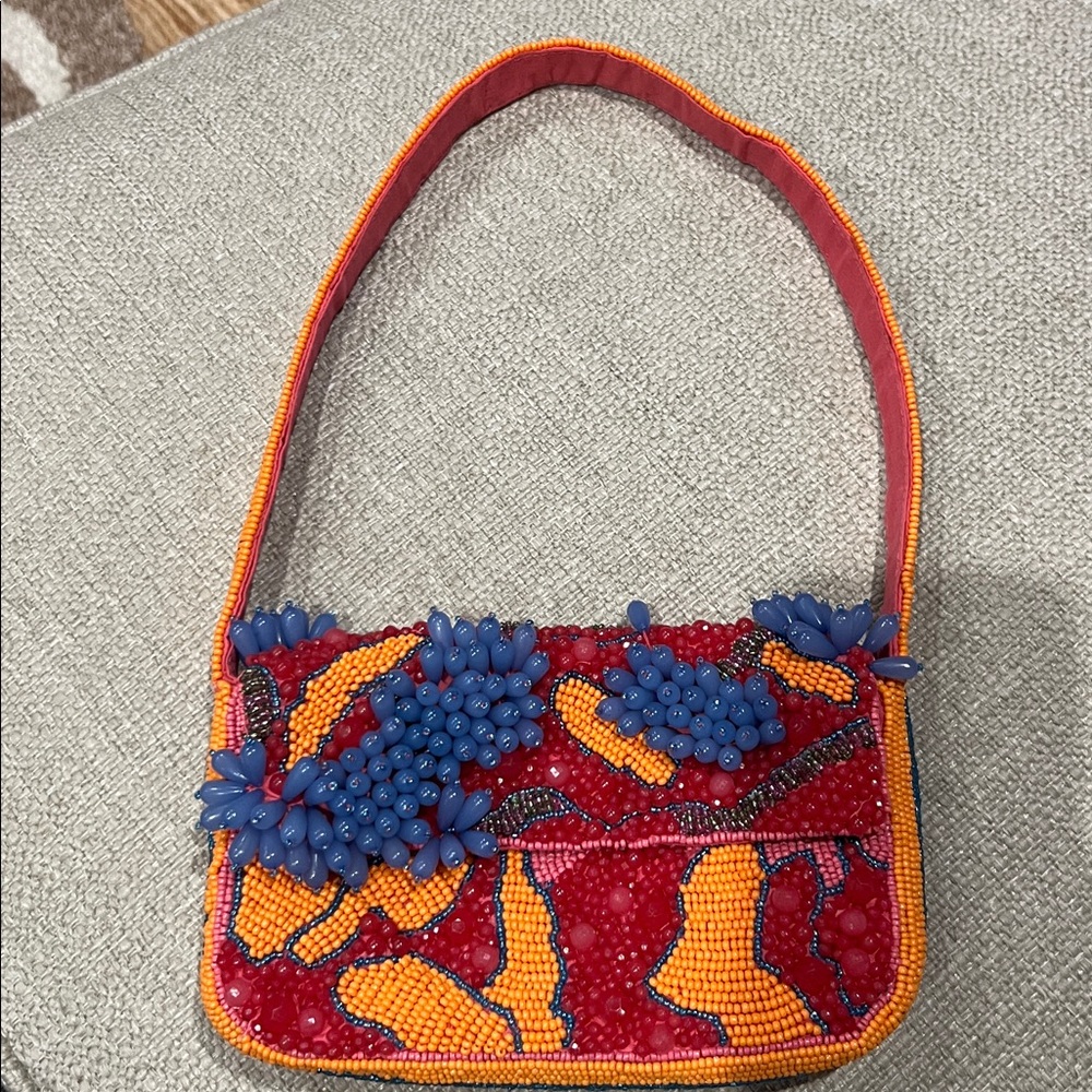 Zara Colorful Beaded Handbag